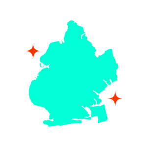 Map of Brooklyn delivery area