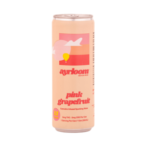 Can of Ayrloom's Pink Grapefruit THC seltzer.