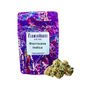 Purple package of Flower Houses Slurricane ounce.