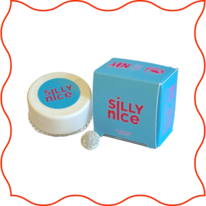 Blue package of the Silly Nice blue hash Balls.